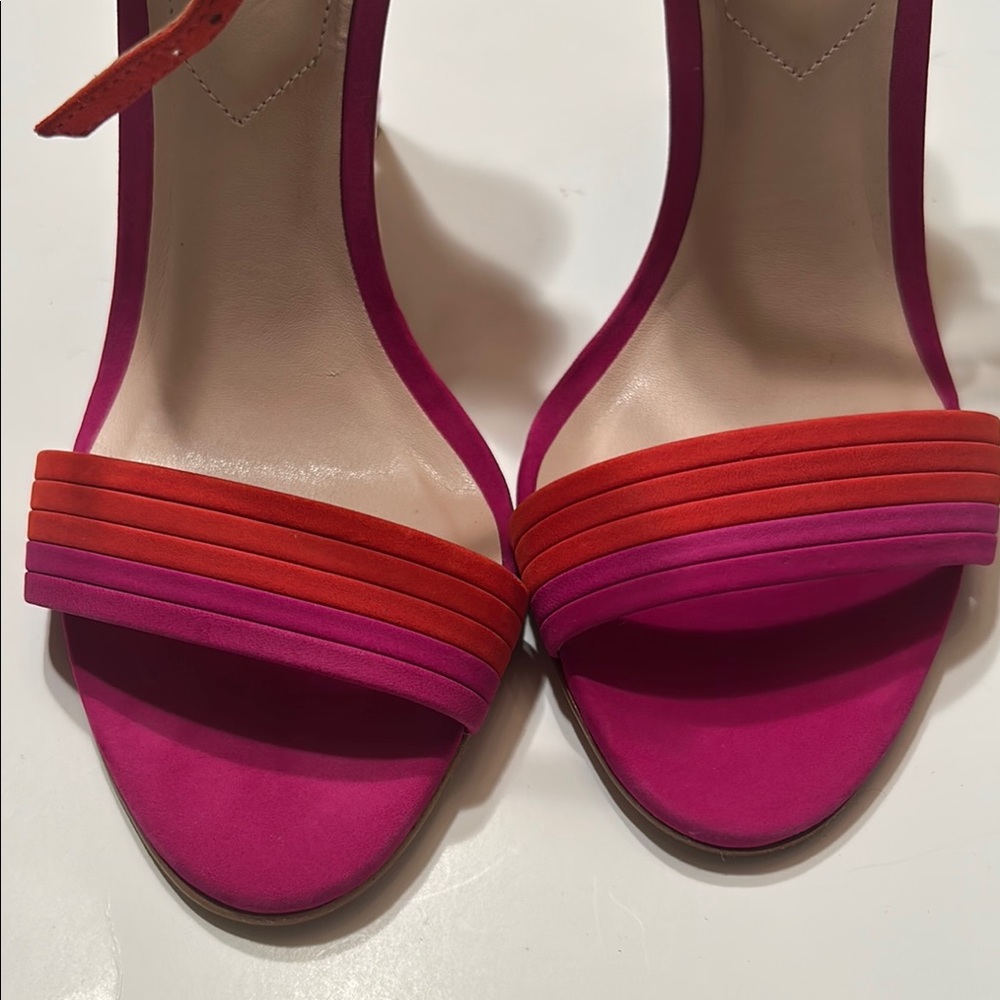 Aldo Red and Pink Stiletto Heels - Picture 11 of 11